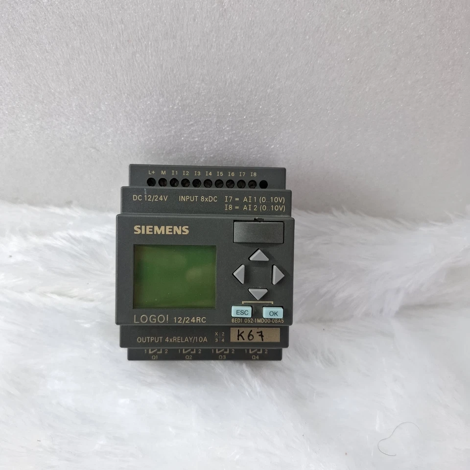 USED WORKING SIEMENS LOGO 6ED1052-1MD00-0BA5 12/24RC DC 12/24V FREE SHIP